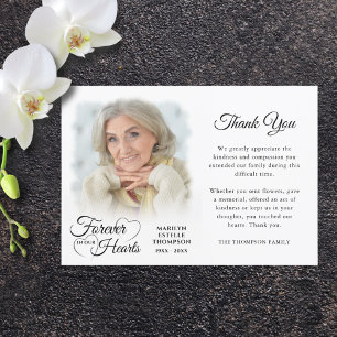 Memorial FOREVER IN UNSEREM HERZEN Foto Dankeskarte