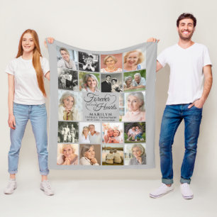 Memorial FOREVER IN UNSEREN HERZEN 18 Foto Collage Fleecedecke