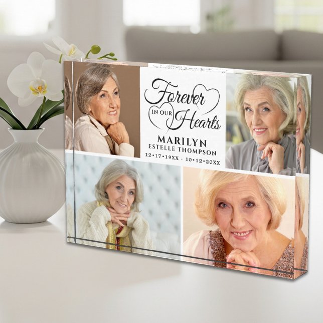 Memorial FOREVER IN UNSEREN HERZEN 4 Foto Keepake (Von Creator hochgeladen)