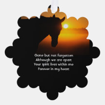 Memorial Foto Gebet Pferde Western