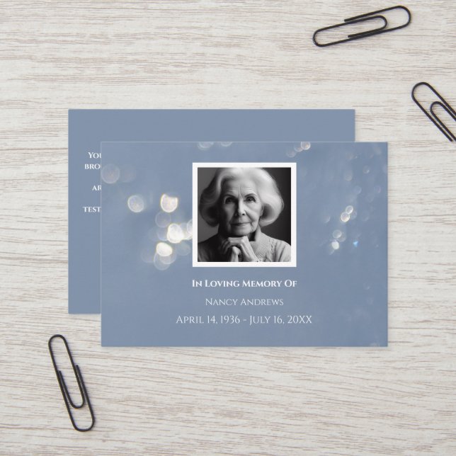 Mémorial funéraire gris de la famille Carte de rem (Devant/Arrière en situation)