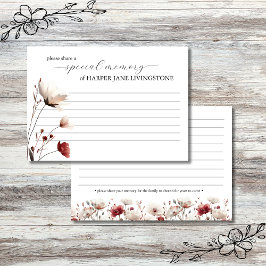 Mémorial funéraire rose pavot Partager une carte m