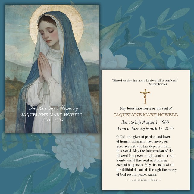 Mémorial funéraire triste Marie priant (Créateur téléchargé)