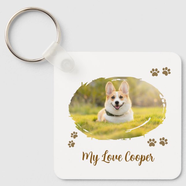 Memorial für Haustiere - Personalisiertes Geschenk Schlüsselanhänger (Vorderseite)