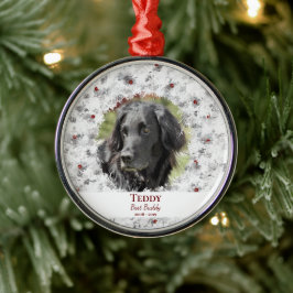 Memorial für Holiday Wreath Pet Ornament Aus Metall