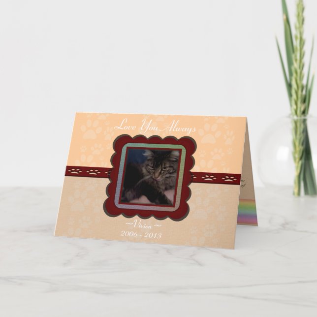 Memorial für individuell anpassbare Begleiter Karte (Vorderseite)