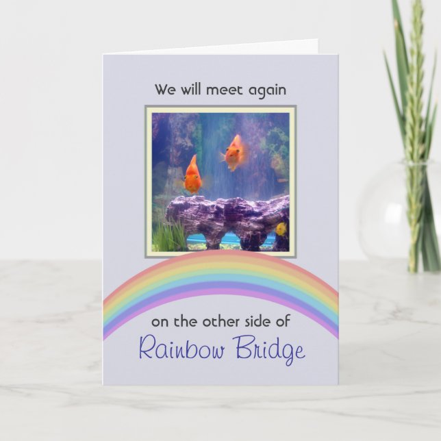 Memorial für Rainbow Bridge Karte (Vorderseite)