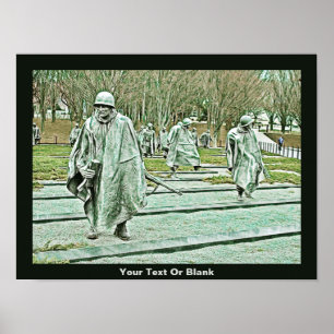 Memorial für Veteranen des Koreakkriegs Poster