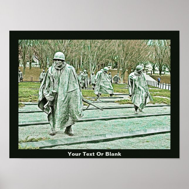Memorial für Veteranen des Koreakkriegs Poster (Vorne)