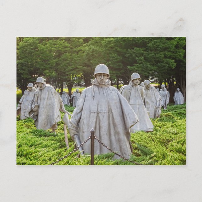 Memorial für Veteranen des Koreakkriegs Postkarte (Vorderseite)