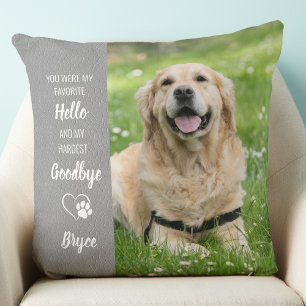 Memorial-Geschenk Personalisierter Hund Foto Kissen