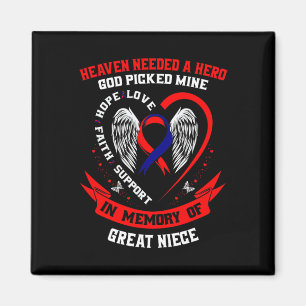 Memorial Geschenke Verlust Great Niece Herz-Krankh Magnet