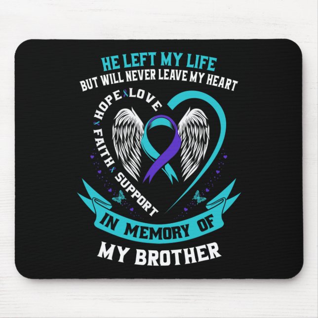 Memorial Grab zur Prävention von Suiziden Mousepad (Vorne)