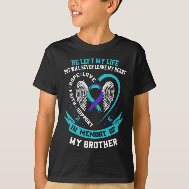 Memorial Grab zur Prävention von Suiziden T-Shirt (Vorderseite)