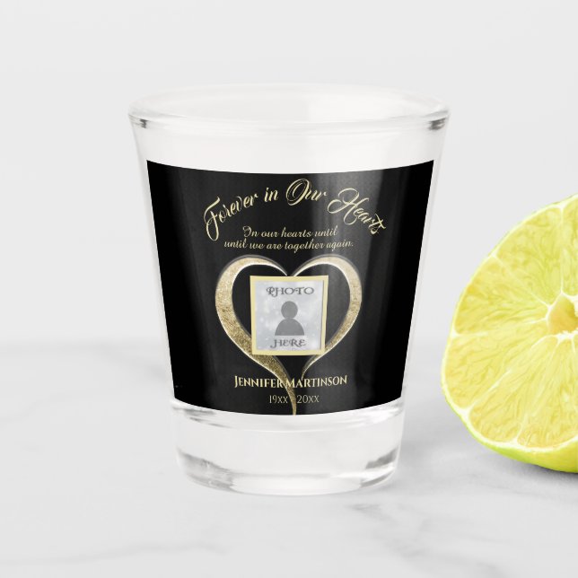 Memorial Heart Ajouter un verre photo (Devant)