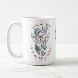 Memorial Heart Wings Sweatshirt – Grief, Healing & Kaffeetasse