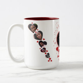 Memorial Herz-Thema Keepake Zweifarbige Tasse