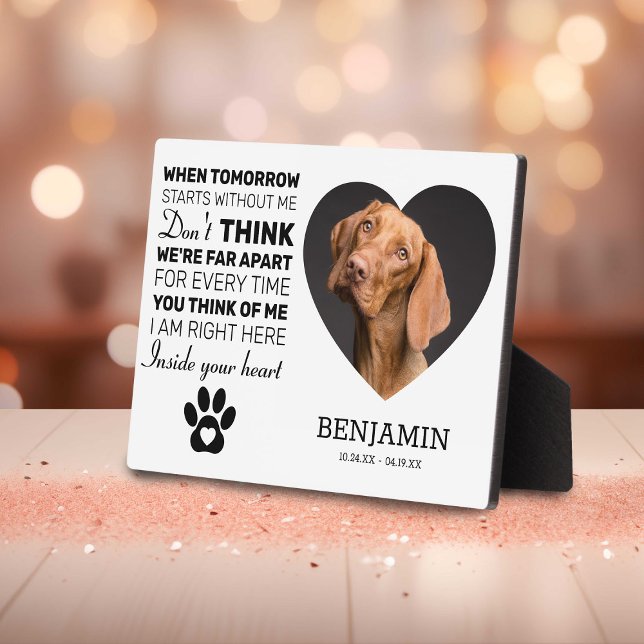 Memorial | Hund halten Fotoplatte (Von Creator hochgeladen)