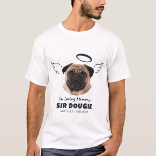 Memorial in Love Memory Pet Engel Wings Foto T-Shirt