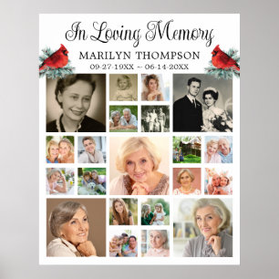 Memorial Kardinal Pine 21 FotoCollage Poster