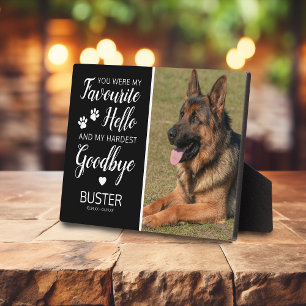 Memorial Katzenhund Keepake Fotoplatte