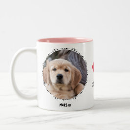 Memorial Keepake 2 Foto Benutzerdefiniert Zweifarbige Tasse