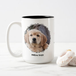 Memorial Keepake 2 Foto Benutzerdefiniert Zweifarbige Tasse