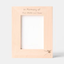 Memorial Keepake Custom Foto Dragonfly