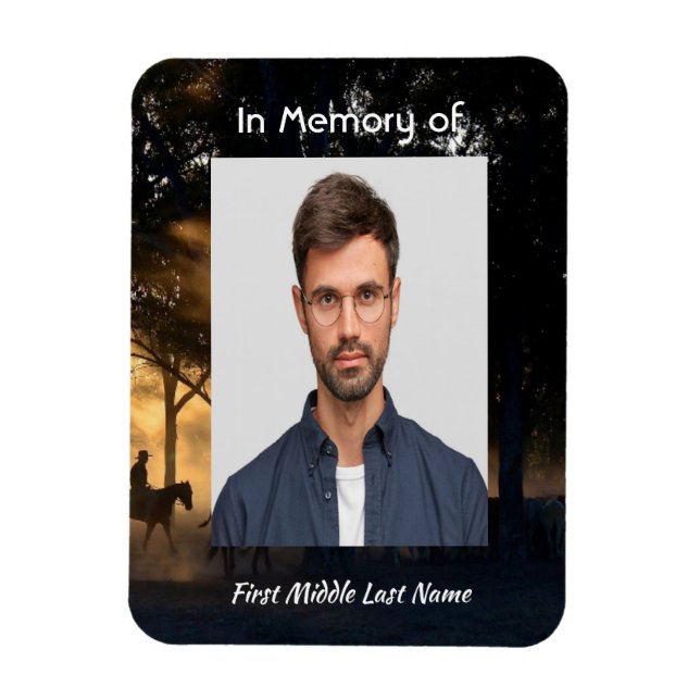 Memorial Keepake Forest Trail Wandern Magnet (Vertikal)