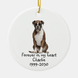 Memorial Keepake Hund Tier Keramik Ornament