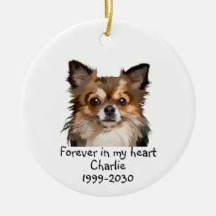 Memorial Keepake Hund Tier Keramik Ornament