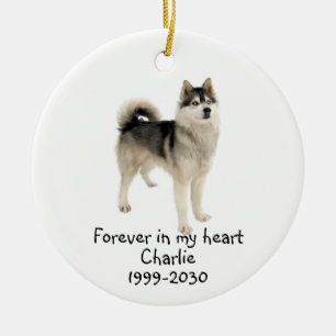Memorial Keepake Hund Tier Keramik Ornament