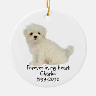 Memorial Keepake Hund Tier Keramik Ornament
