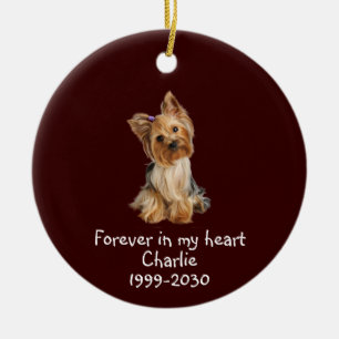 Memorial Keepake Hund Tier Tier Keramik Ornament