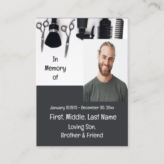 Memorial Keepake Rechtsanwaltsgesetz Visitenkarte (Vorderseite)