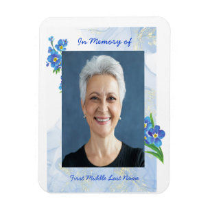 Memorial Keepake Vergiss mich nicht" Blume Magnet