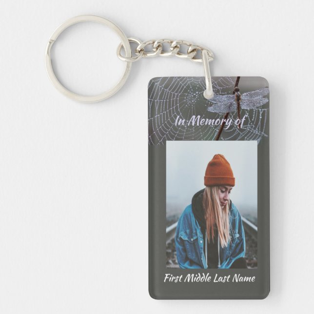 Memorial Keepsake  Card Dragonfly Dewdrops (Devant)