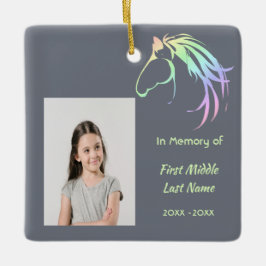 Memorial Keepsake Pastel Horse Art Keramikornament