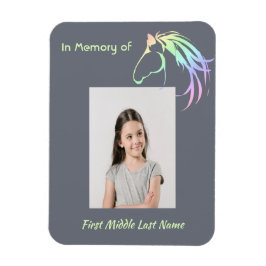 Memorial Keepsake Pastel Horse Art Magnet