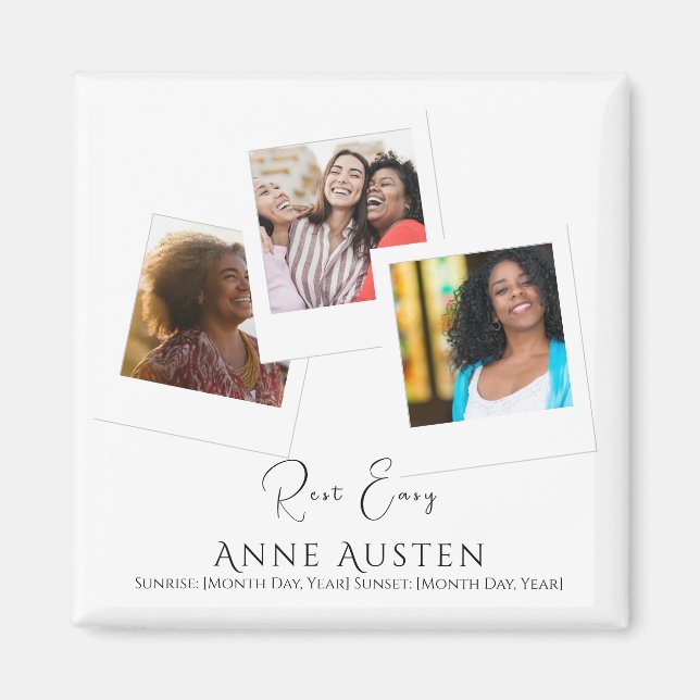 Memorial Magnet – Personalized Tribute Keepsake (Devant)