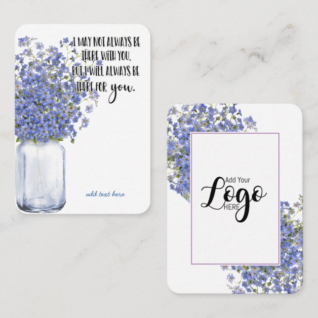 Memorial Memorial Angel Sake-Geschenk im Memory Be Visitenkarte (Vorne/Hinten)