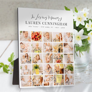 Memorial Minimalistisch Modern Simple 25 Foto Coll Fotoplatte