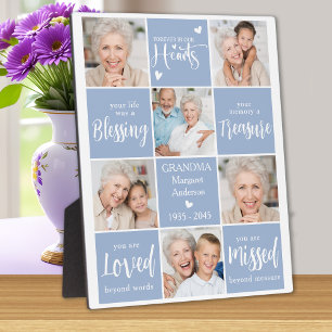 Memorial Modern Personalisiert Family Multi Foto Fotoplatte