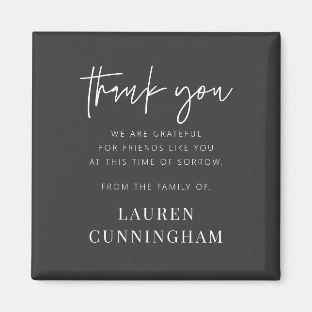 Memorial Modern Simple Minimalistisch Chic Vielen  Magnet (Vorne)