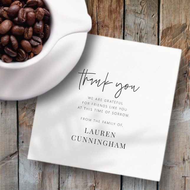 Memorial Modern Simple Minimalistisch Chic Vielen  Serviette (Von Creator hochgeladen)