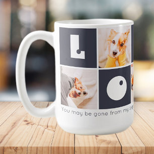 Memorial Moderne Erinnerung Fotos halten Kaffeetasse