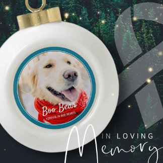 Memorial Moderne Frames Einfaches Foto Keramik Kugel-Ornament