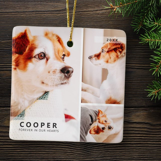 Memorial Modernes, einfaches geometrisches FotoCol Keramikornament (Von Creator hochgeladen)