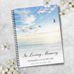 Memorial ou Funeral Beach Ocean Water Carnet
