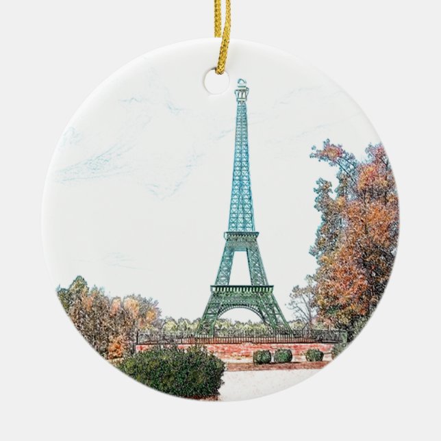 Memorial Park, Paris TN Keramikornament (Vorne)